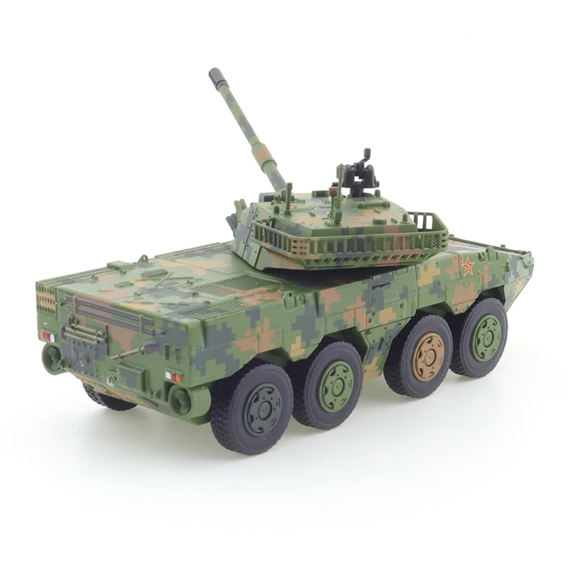 XCARTOYS 1/64 11 Wheeled Armored Assault Vehicle Green Camouflage Car Alloy Vehicle Diecast Model Kids Xmas Gift Toys for Boys