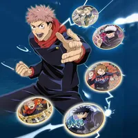 Jujutsu Kaisen Battle Badge Buji Second Bullet Sunguan Millet Blind Box Satoru Gojo Anime Pendant Decor Collectible Toy Gift