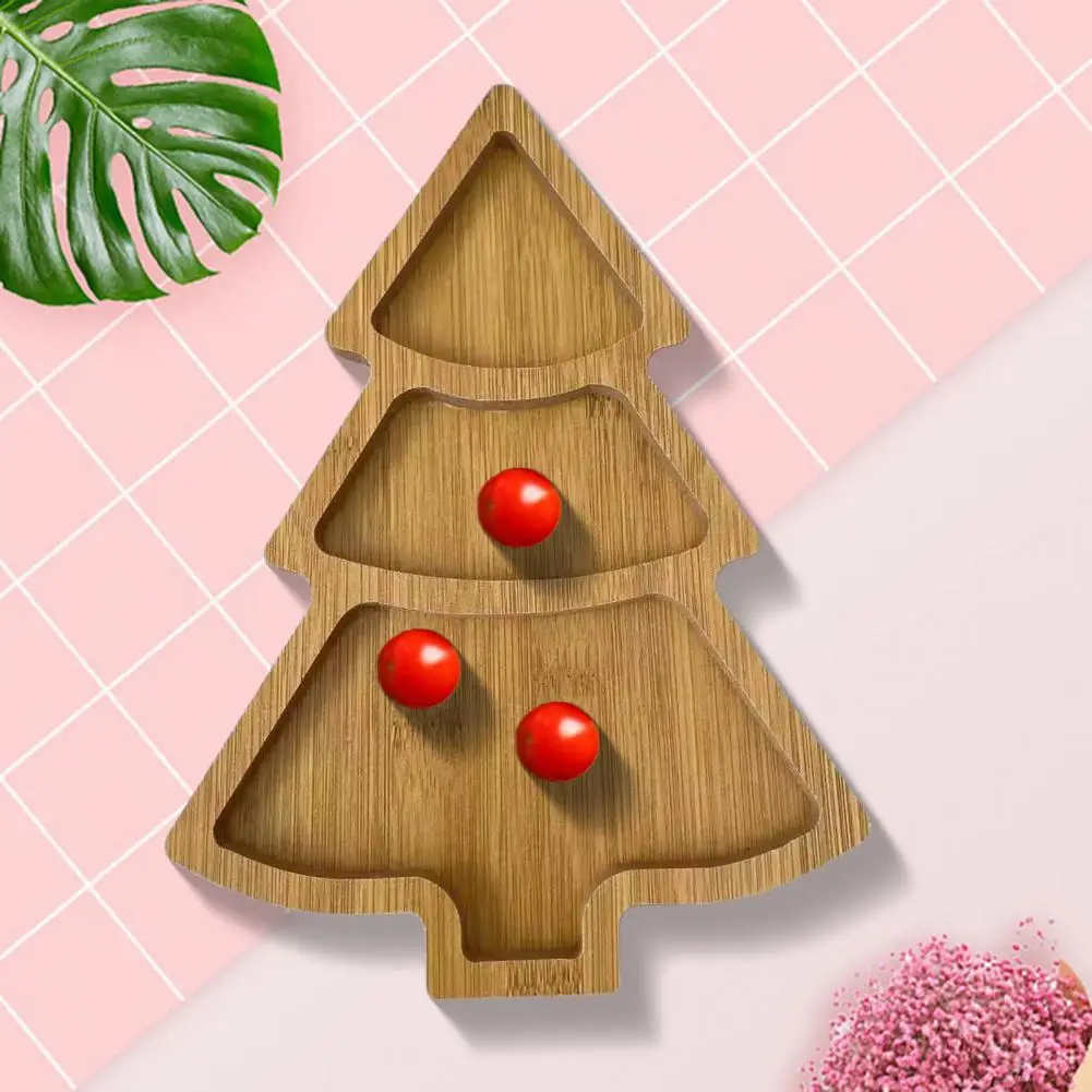 

Decorative Holiday Tray Christmas Tree Shaped Wooden Charcuterie Tray Cutting Board Set Festive Serving for Parties for Steak