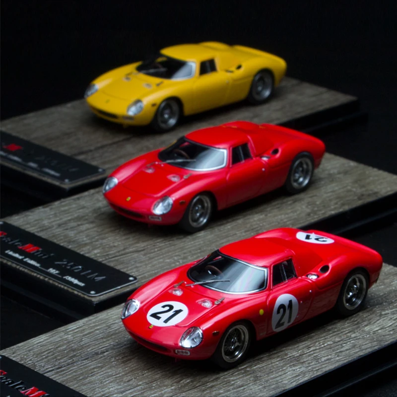 1:64 Resin Model Car Miniature Mini Scale SM 250 LM Concept Supercar Resin Racing Vehicle Model Gift for Adults Collection Toys