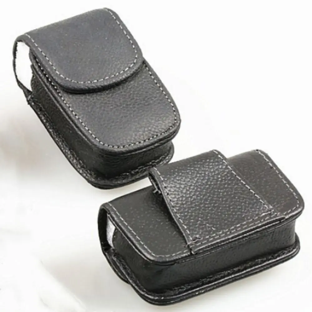 Classic Belt Wearable PU Glasses Case Men Portable Leather Folding Glasses Storage Box Women