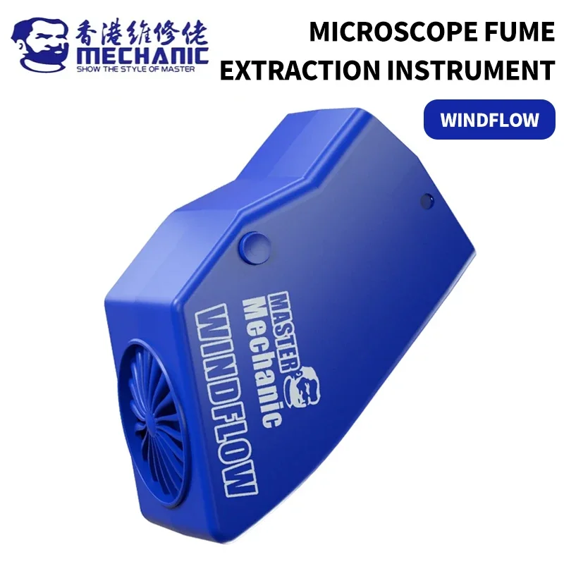 

MECHANIC WINDFLOW 10000 об/мин, 4-скоростной инструмент для удаления дыма с микроскопом, подходит для ремонта и сварки, инструмент для быстрого удаления дыма припоя
