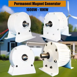 1000W-10KW Gearless Permanent Magnet Generator 12V 24V 48V 96V 220V 380V Electric Generator Wind Turbine For Home Use