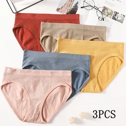 3Pcs/Set Seamless Panties Women Briefs Low Rise Bikini Panty Sexy Female Full Coverage Underwear Underpants Lingerie Panty