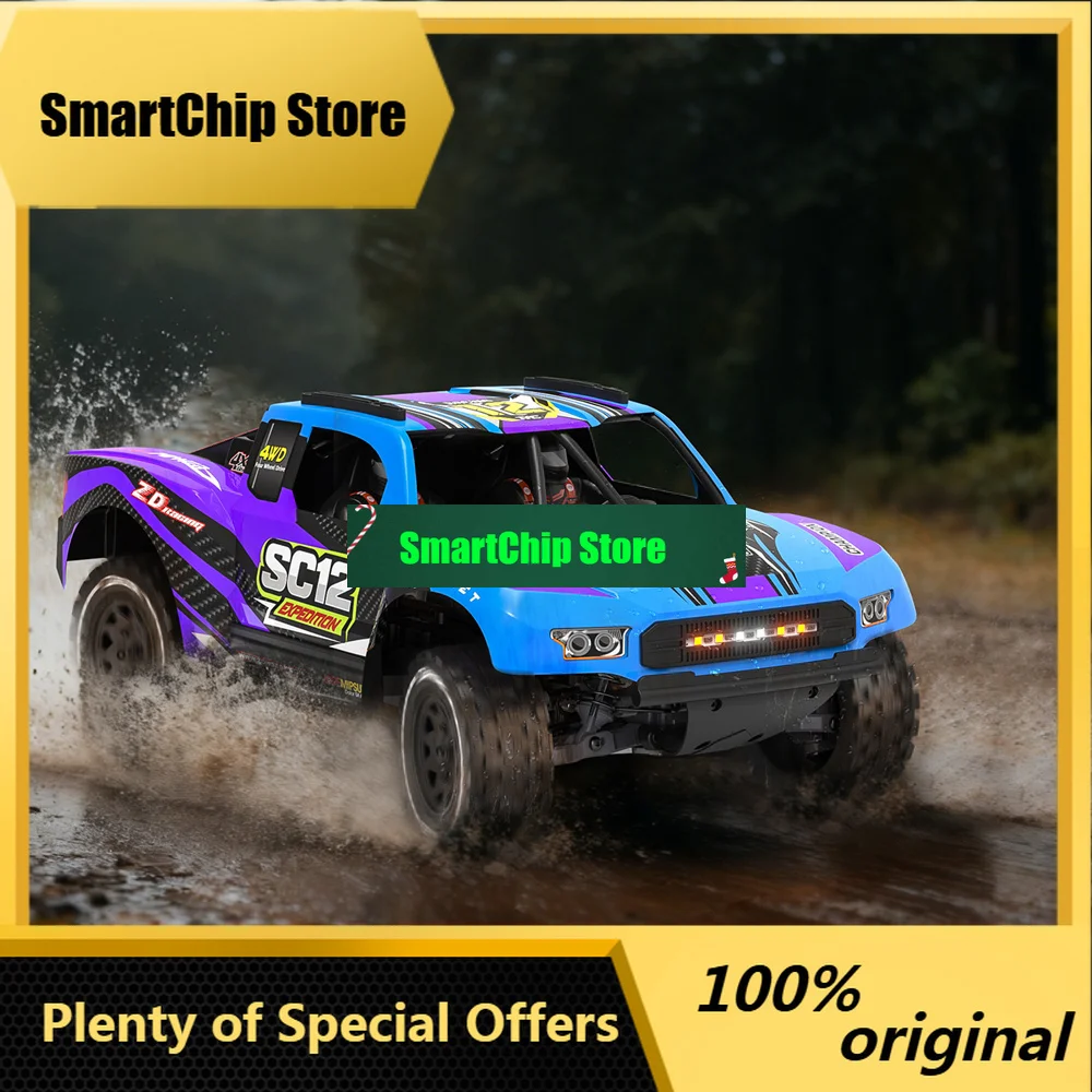 SmCpZD Racing SC12 RTR 1/12 2.4G 4WD 75km/h 3S Brushless RC Car Off-Road Short Course Truck Aluminum Alloy Chassis Vehicles Mode