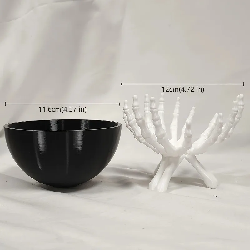 هالوين وعاء الحلوى القوطية الهيكل العظمي الأيدي الحلوى تخزين حامل متعدد الوظائف هالوين حامل مُنظِم ديكور المنزل مخيف