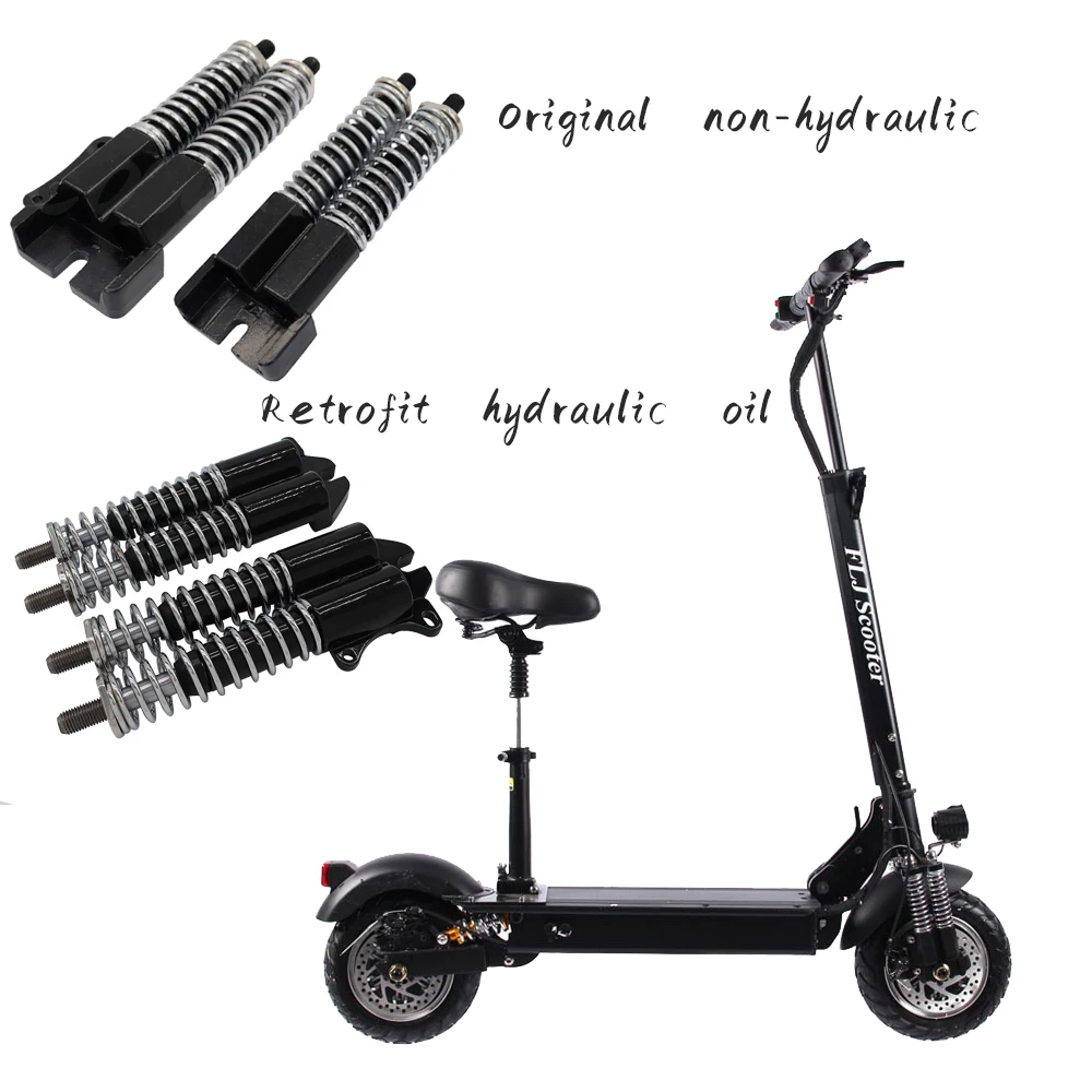 FLJ T11 2400W Electric Scooter Front Double Drive Hydraulic Shock Absorbing Compression Support Connection Pole Retrofit