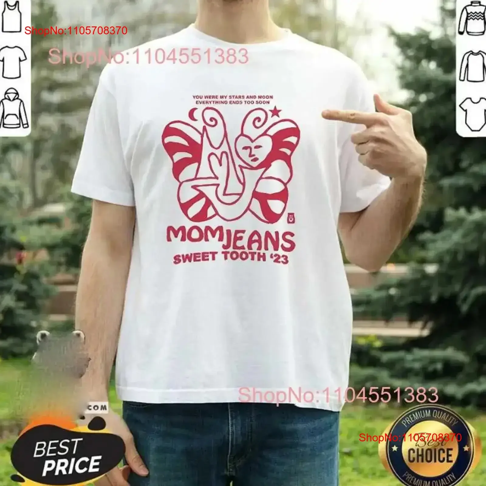 Mom Jeans Sweet Tooth 23 You Were My Stars And Moon T Shirt S 5XL vintage Washed streetwear Stretched Versatile Unisex homme