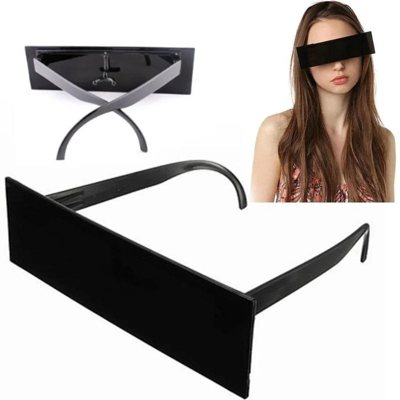 Black Long Frame Square Coded Pixel Sunglasses Flat Sunglasses Rectangular Party Ball Large Sized Sunglasses Unisex Glasses