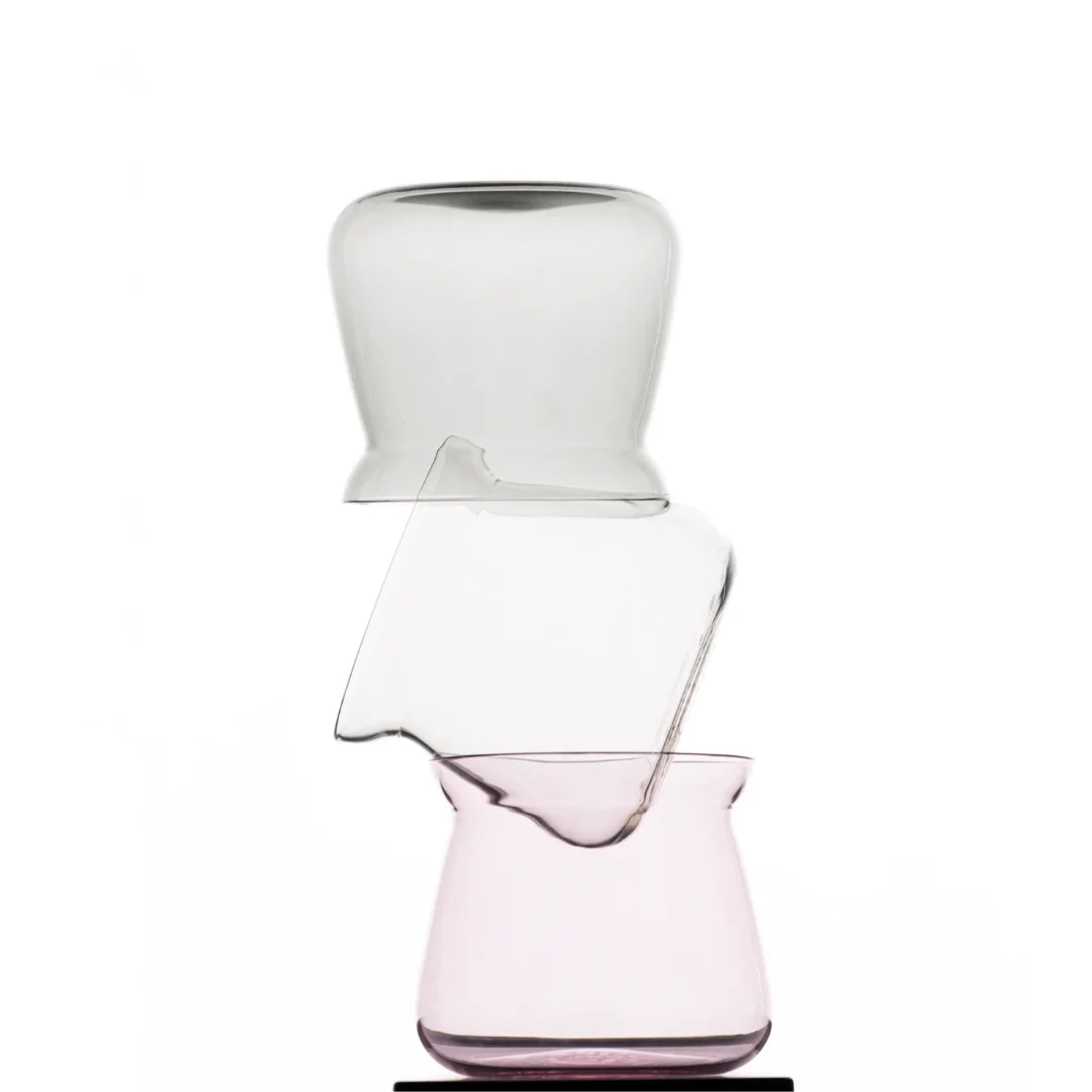 إبريق زجاجي شفاف بسعة 75 مل و275 مل لتقديم القهوة المصبوبة يدويًا، مقاوم للحرارة، بتصميم أوريّة لعشاق القهوة