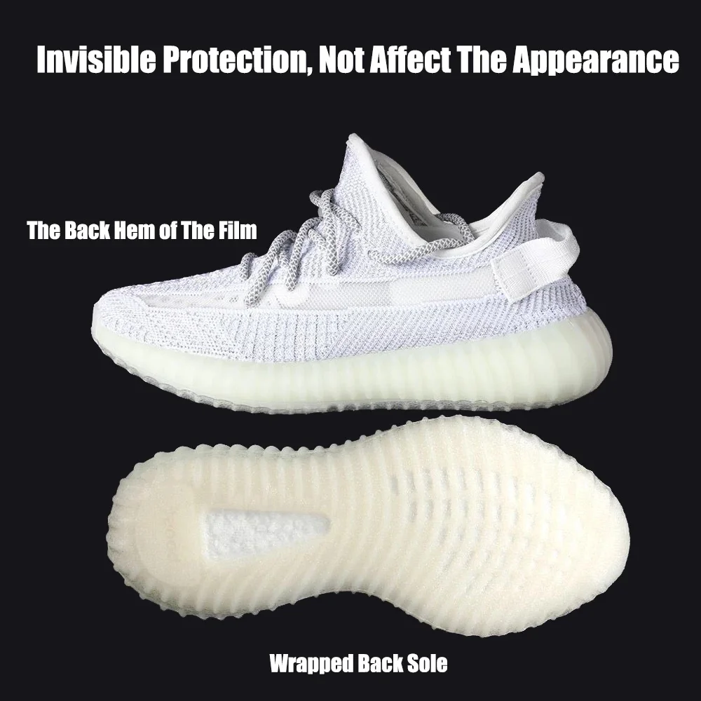 Sohlenband-Aufkleber, transparent, rutschfest, für Sneaker-Außensohlen, schützen Schuhe vor Abnutzung, Reißverschluss, Ersatz für Sportschuhe, Sohlen – Detail 2