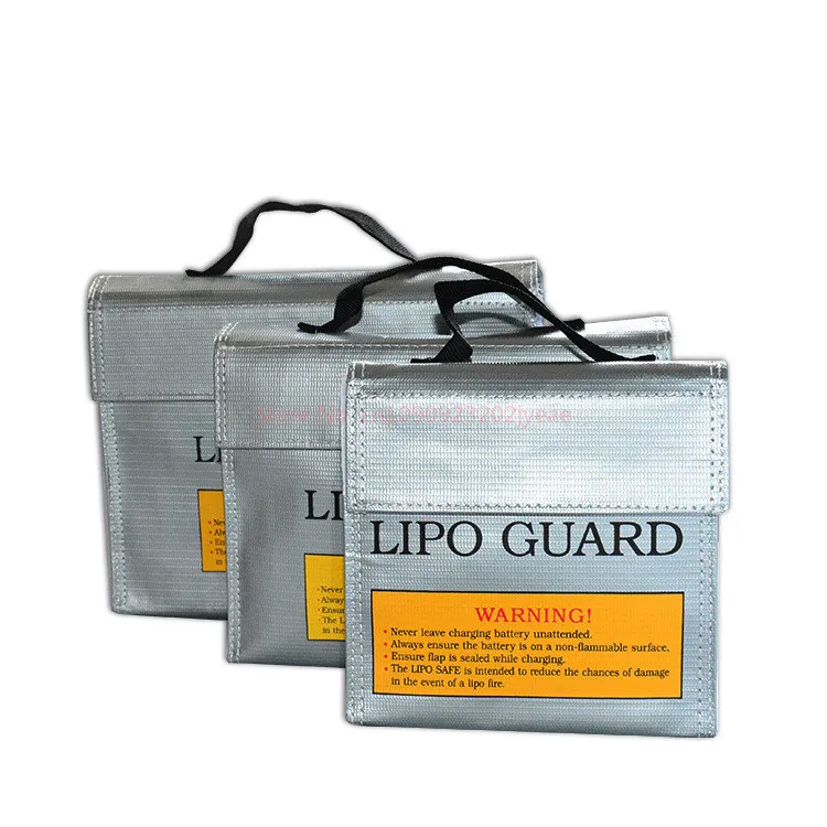 Lipo Guard Fireproof Flame Retardant Handheld Lipo Battery Safe Bag 240mm*64mm*180mm For Rc Drone Airplane Model Battery Storage - view 5