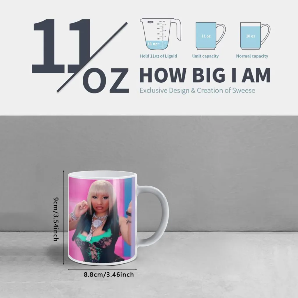 Nicki Minaj Rapper Free shipping Mug Changing Color Ceramic Coffee Mugs Magic Tea Cup Best Gift