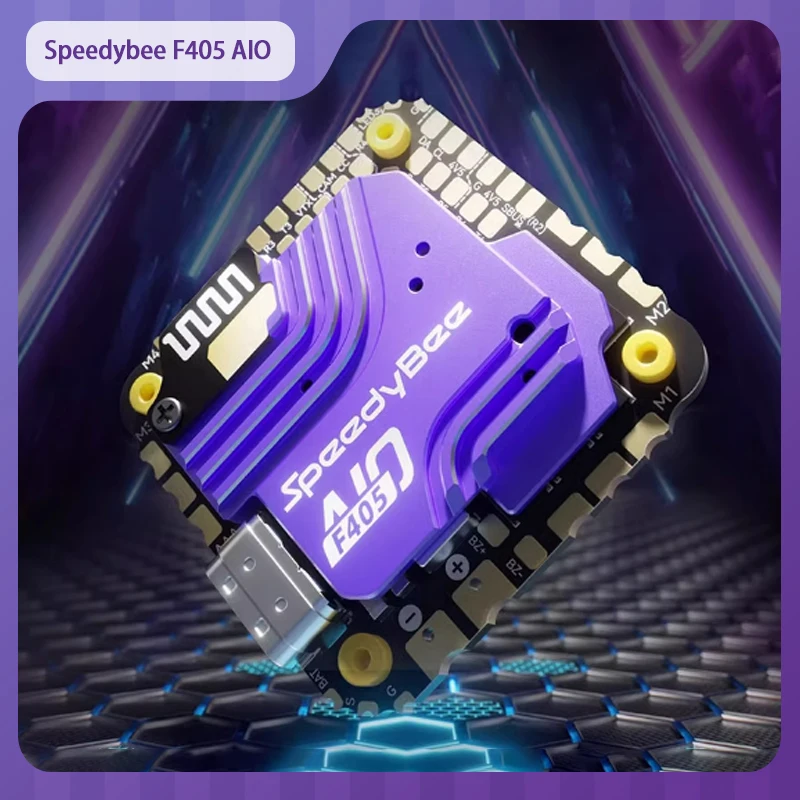 

Speedybee F405 AIO 40A Bluetooth module 25x25mm 3-6S flight controller, suitable for FPV unmanned aerial vehicle integrated DIY