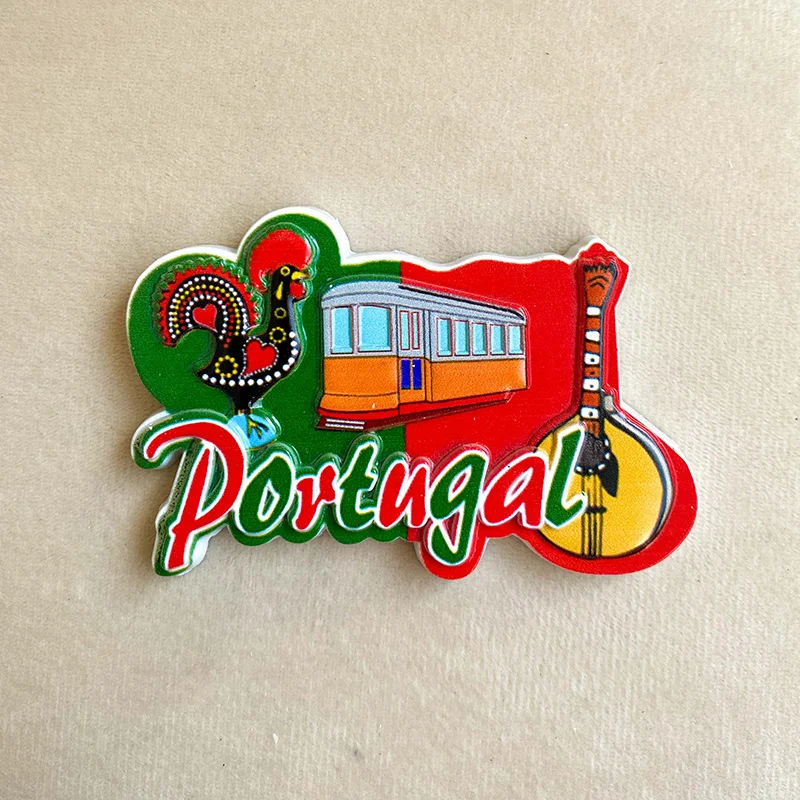 

Portugal travel souvenirs, 3D rooster refrigerator magnets, office, home kitchen decoration gifts