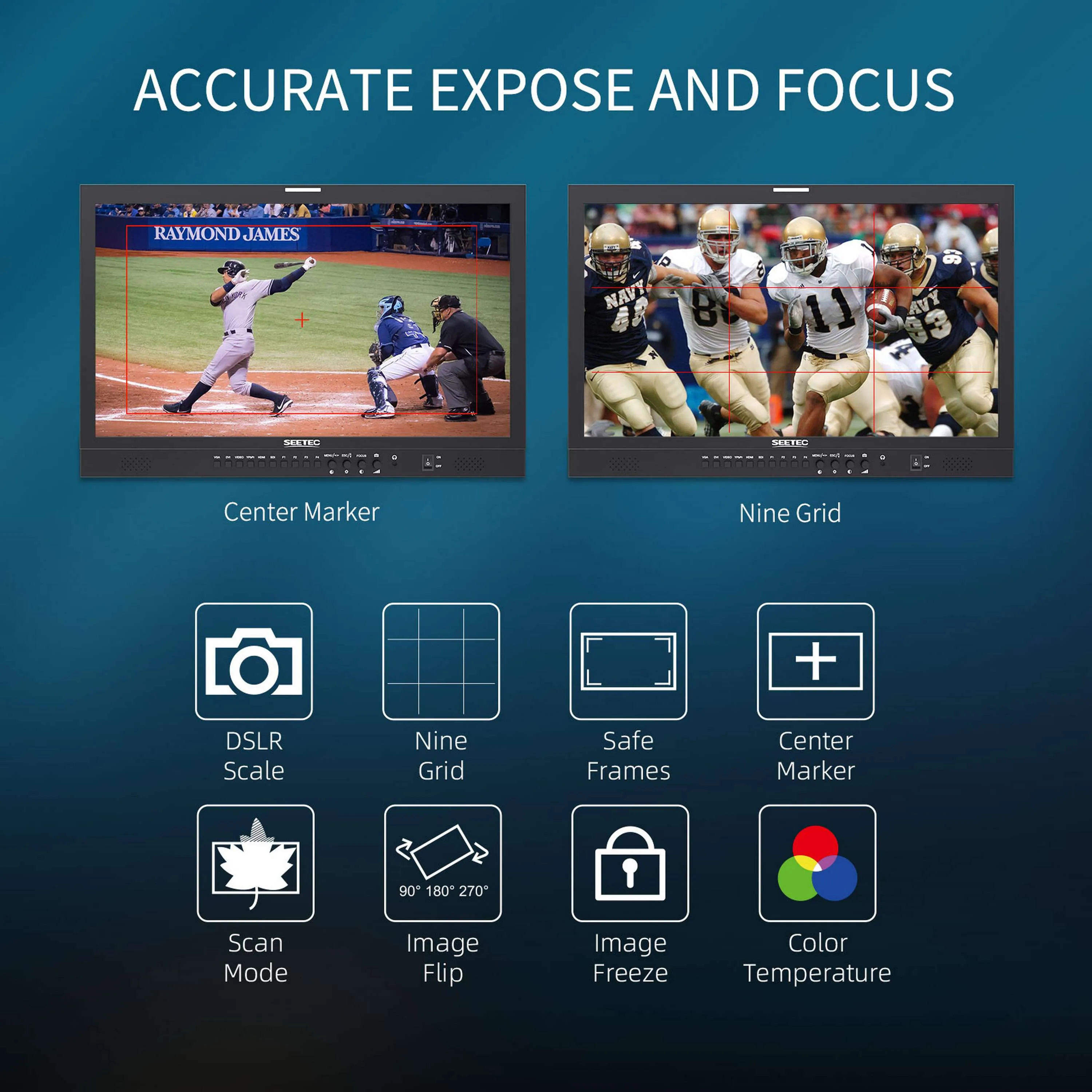 شاشة SEETEC P238-9HSD بث LCD مقاس 23.8 بوصة FHD IPS، 3G-SDI/4K HDMI Pro، سعر المصنع بالجملة، شعار مخصص OEM #2