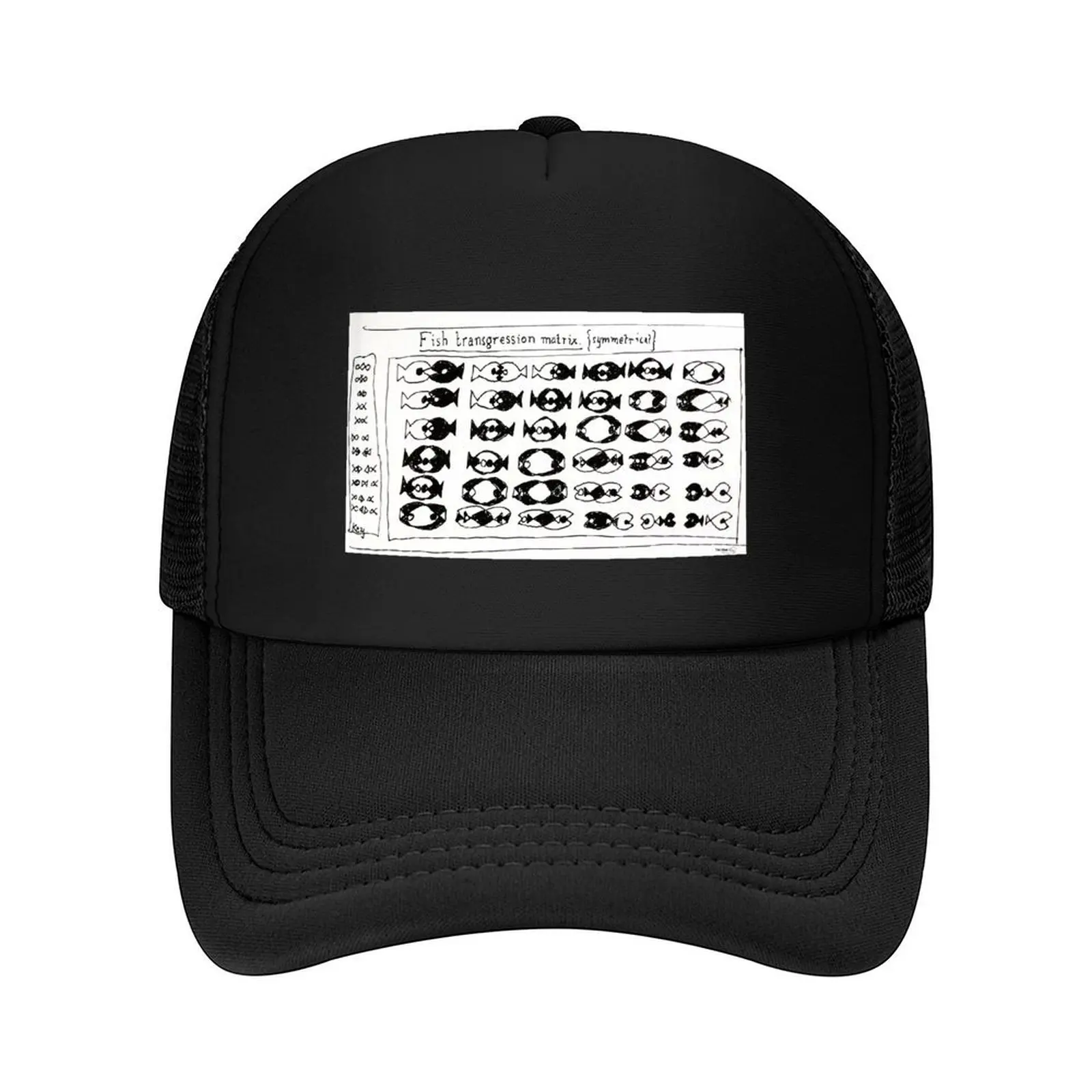 

fish transgression matrix Baseball Cap beach hat Beach Outing Wild Ball Hat golf hat genuine Caps For Women Men's