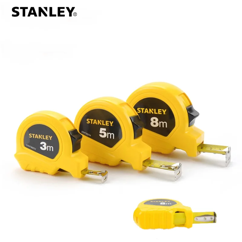 Stanley  1Pcs 3m 5m 8m Centimeter Steel Tape Measure Control Lock FIinger-Brake Retractable Metric Tape Measuring Easy Read Tape