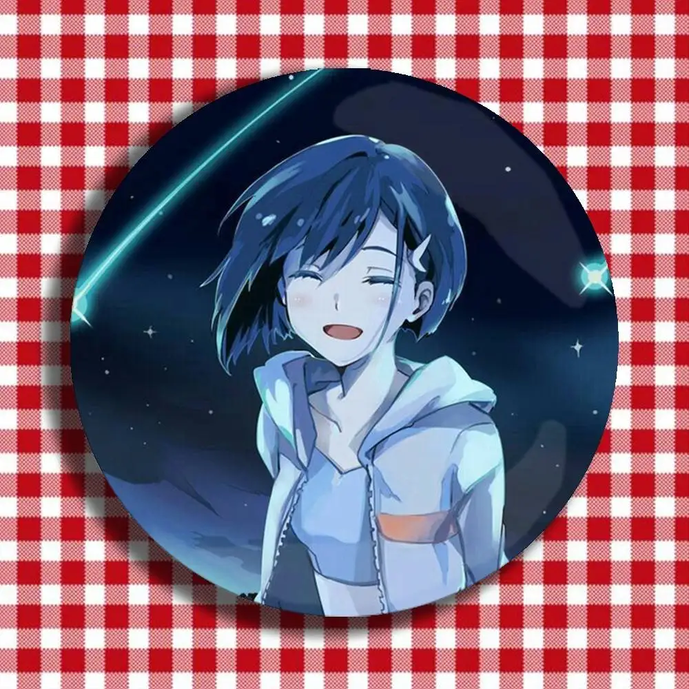 Darling In The Franxx Ichigo Laser Badge Creative Pins Brooch for Decor Gifts Fans Collect Easter decorations