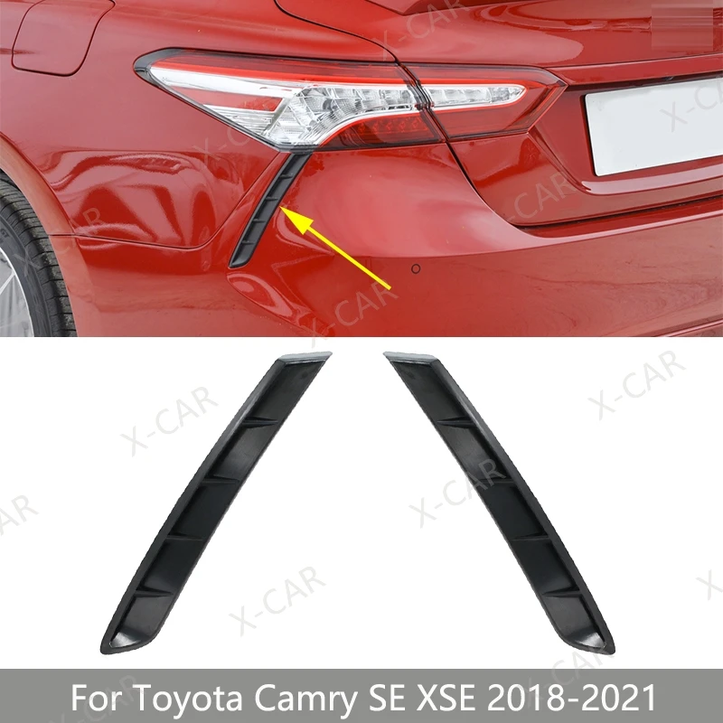 

Car Rear Bumper Trim Strip Tail Light Lamp Lower Garnish Strip Cover Bracket For Toyota Camry SE XSE 2018 2019 2020 2021