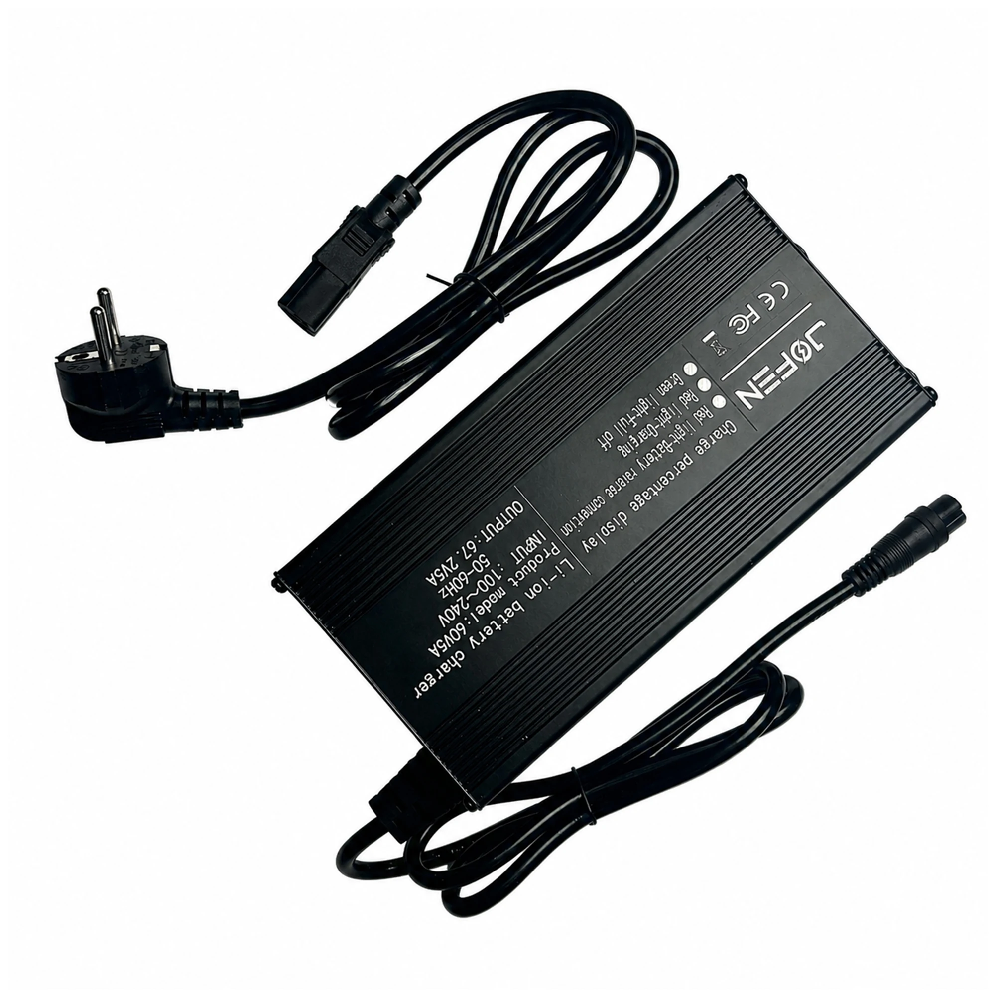 60V 5A Elektroroller-Ladegerät 67,2V 5A Ausgang Universelles Schnellladegerät Lithium-Batterie Netzteil 100-240V AC EU US Stecker – Detail 1