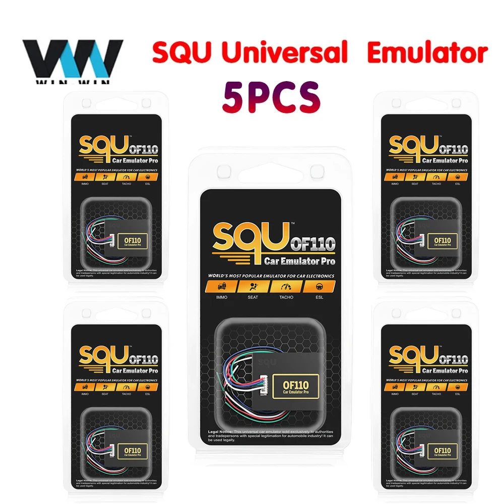 5pcs SQU Universal ECU Tuning Emulator SQU OF110 OF80 Car IMMO for VAG/Mercedes/Opel/Renault/BMW/Honda Tacho Programmer Tool