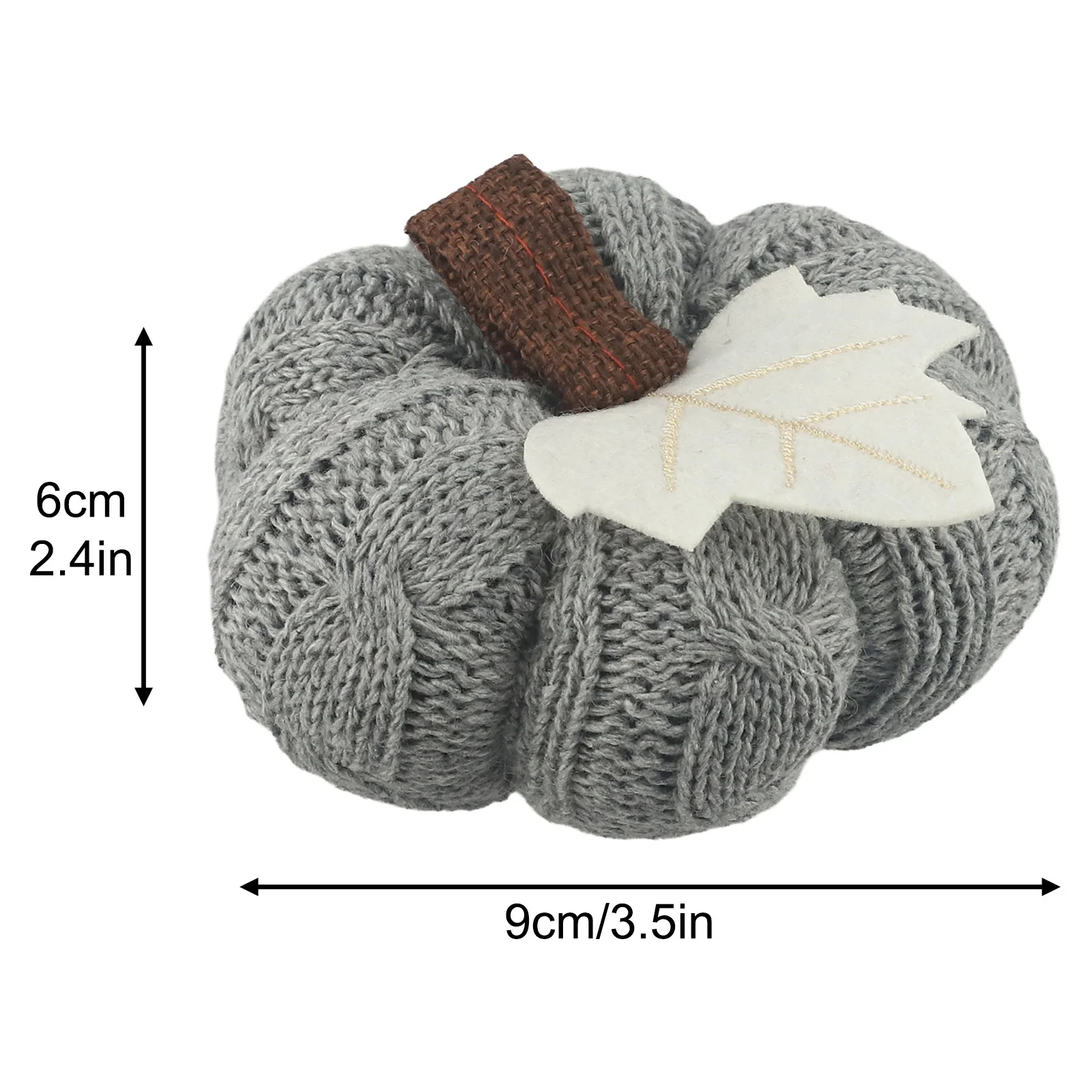 Fall Ambiance Decorative Pumpkins Reusable Knitted Pumpkin Environmentally Friendly Fall Décor Soft Wool Fabric