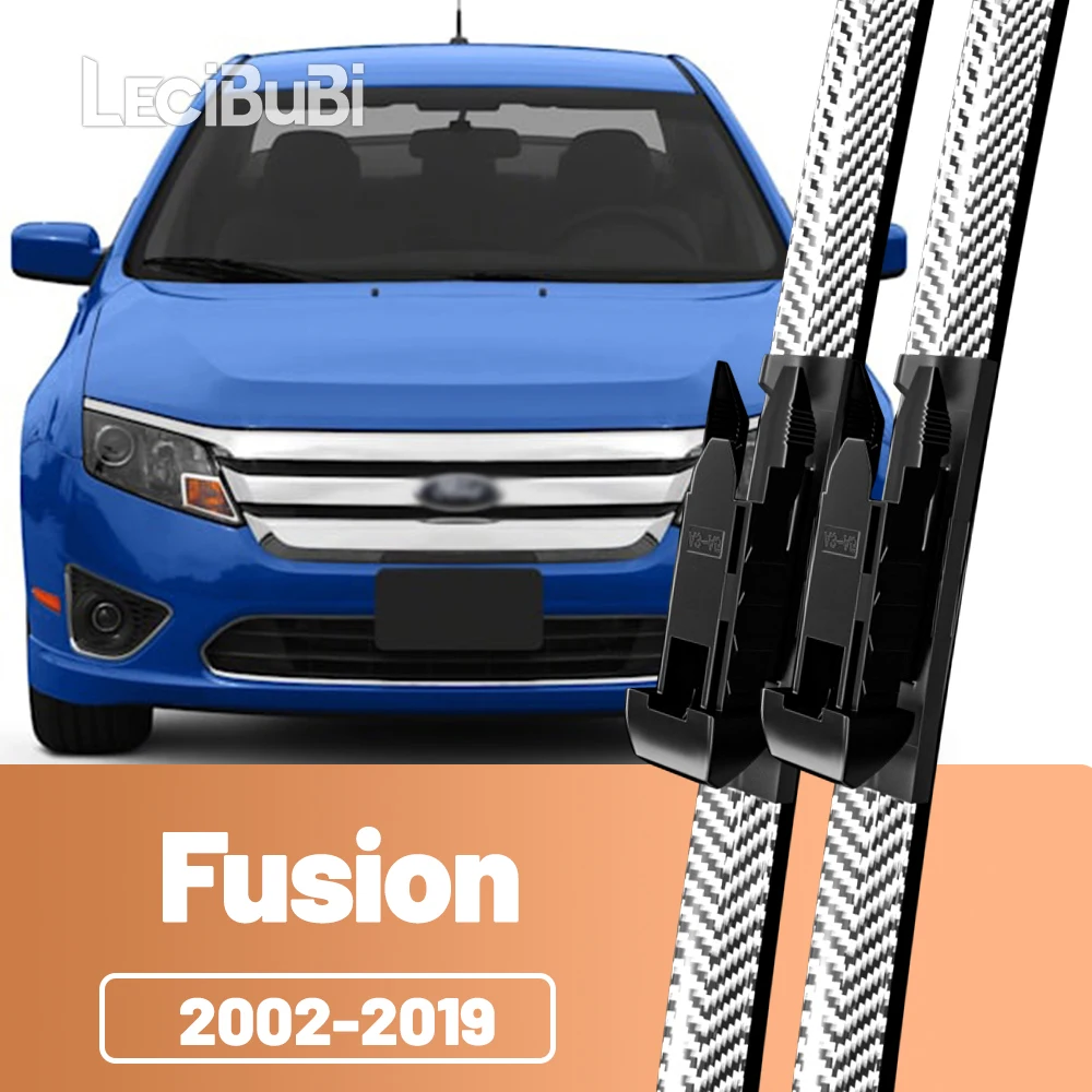 

2pcs Front Windshield Windscreen Wiper Blades Carbon Fibre Wipers For Ford Fusion 2002-2019 2003 2004 2011 2012 2013 2014 2015