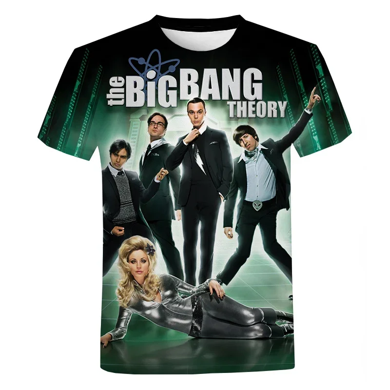 The Big Bang Theory 3D Printed T-shirt Men/women Fashion Casual Funny Harajuku Style Streetwear Oversized Tops Cool T Shirt