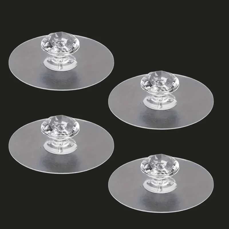 Modern Plastic Suction Cup Handles, Drill‑Free Multi‑Purpose Grips for Cabinet Drawer Sliding Door Toilet, Practical Hooks
