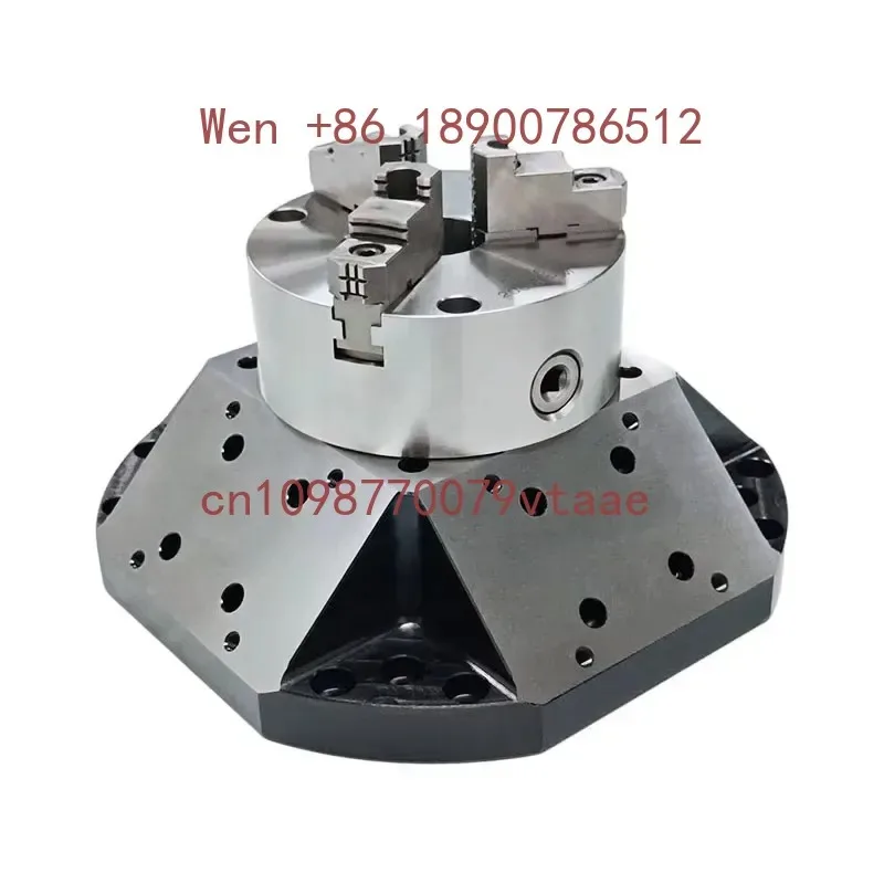 3 Jaw Self-centering Chuck with Riser for CNC Lathe Machine