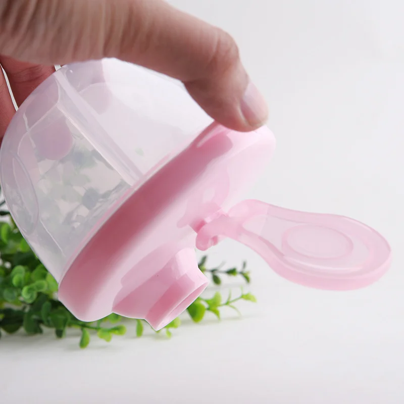 3-compartment Rotating Milk Powder Box Formul Dispenser Snacks for kids PP Food Portable Container Traval  Bottles