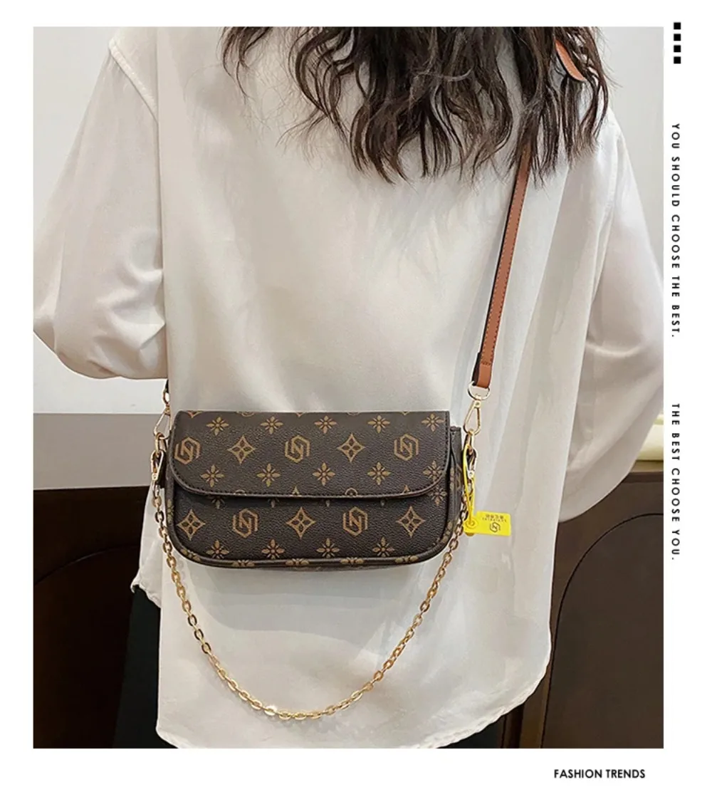 

Модная маленькая квадратная сумка с ретро-принтом; универсальная сумка через плечо; сумка-кроссбоди подмышку.