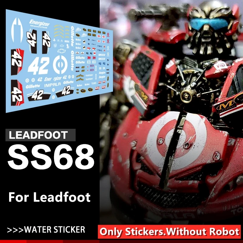 SO COOL New Water Stickers Upgrade Kit For Transformation SS68 Leadfoot Action Figure Accessories