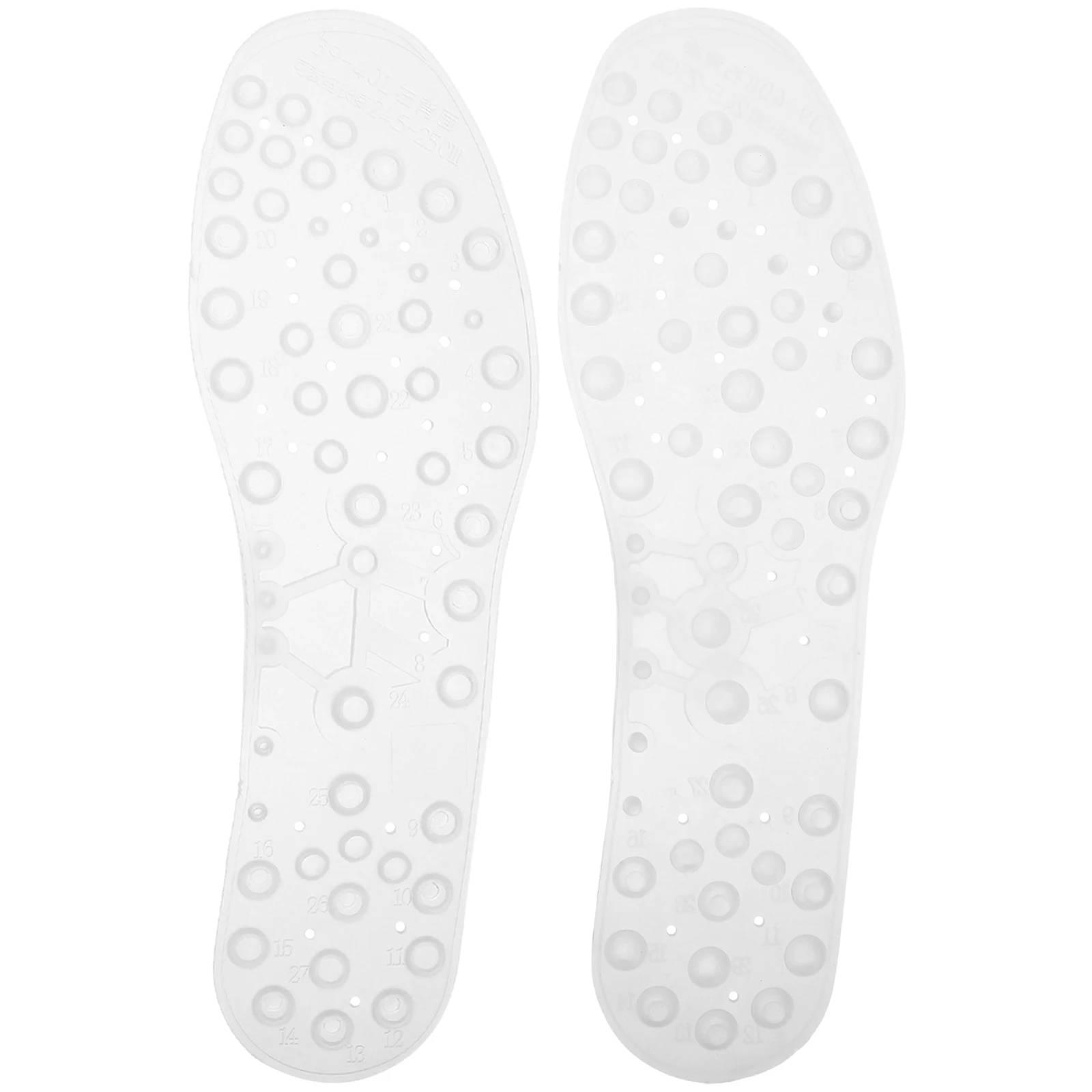 

1Set Massage Particles Insoles Shock Absorbing Cuttable Breathable Non Slip Shoe Inserts for Daily Use Heated Insoles for Shoes