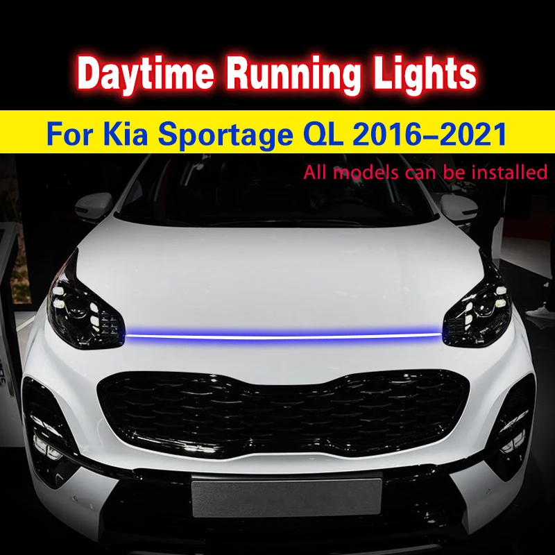 

1pcs For Kia Sportage QL 2016-2021 LED 12V Daytime Running Light Fog Lights Car DRL Waterproof LED Fog Lamp Daylight