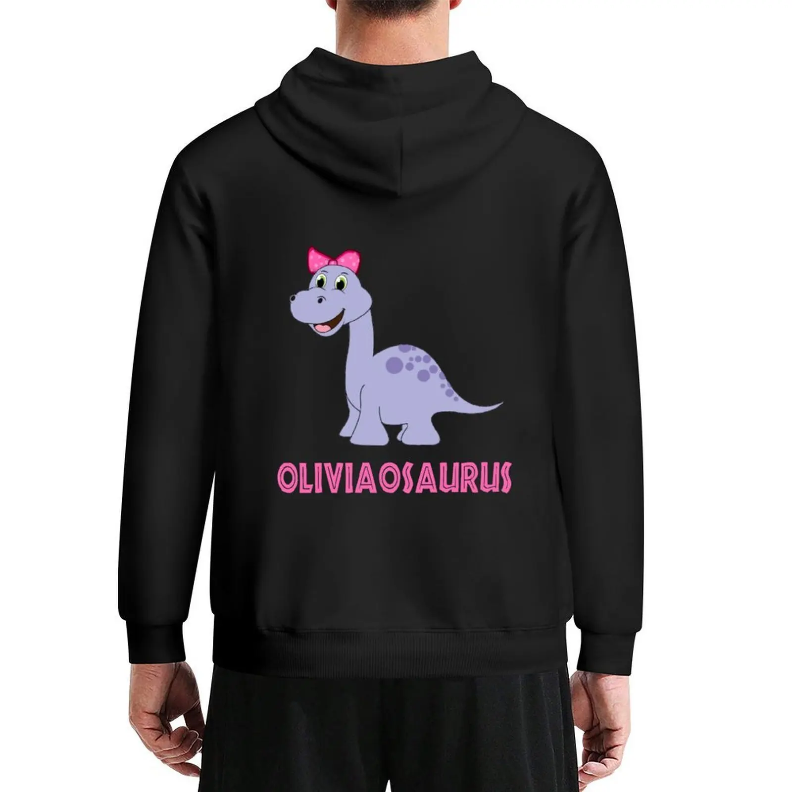 

OLIVIA OLIVIAOSAURUS COOL PERSONALIZED DINOSAUR Hoodie korean clothes autumn clothes japanese style hoodie streetwear