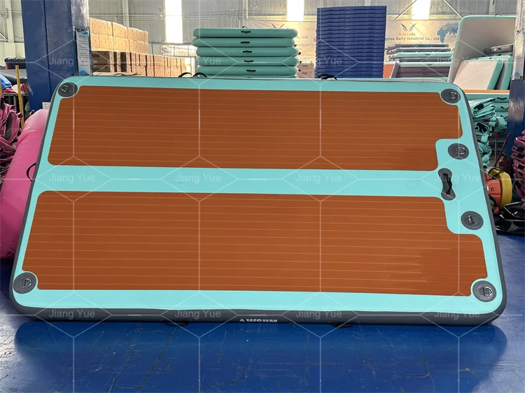 

Jet Ski Teak Drop Stitch Sunbathing Yoga Water Pontoon Platform Inflatable Yacht Island Floating Dock Floating Swim Deck