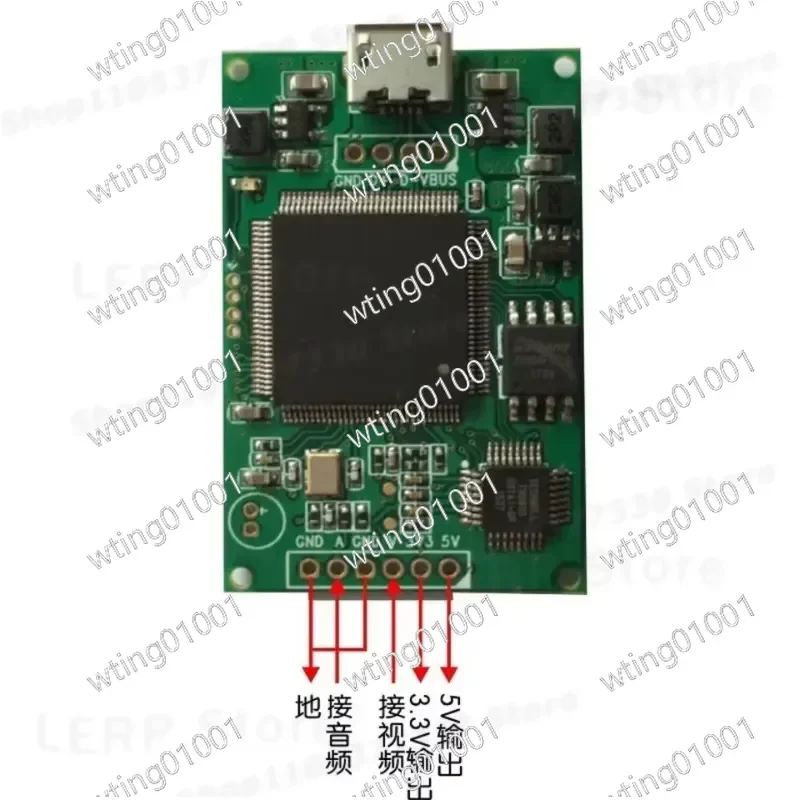 for Video Grabber AV to USB Converter H264 Encoding UVC Plug and Play OTG Support Live Streaming Recording Device for Camera