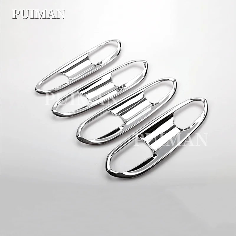 

ABS Plastic Car Door protector handle Bowl Panel Cover Trim Auto styling External Accessories 8pcs For Ford Edge 2015 2016 2017