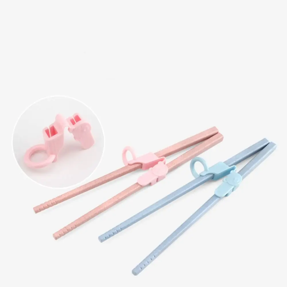 3pcs/pack Silicone Training Chopsticks Connector Reusable Bear Children's Training Chopsticks Kitchen Tableware