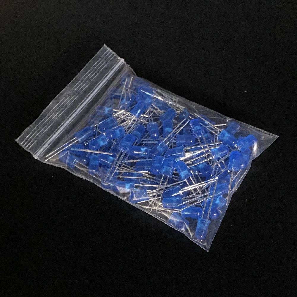 100Pcs/lot 3MM 5MM Light Emitting Diodes Electronics Kit F3 F5 LED Diode Assorted Kit White Green Red Blue Yellow