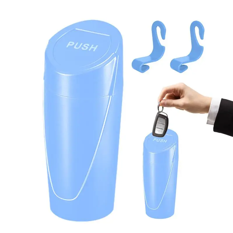 

Car Trash Can With Lid Portable Dustbin Leak-proof Auto Trash Bin Automobiles Interior Case Holder Basket Auto Accessories