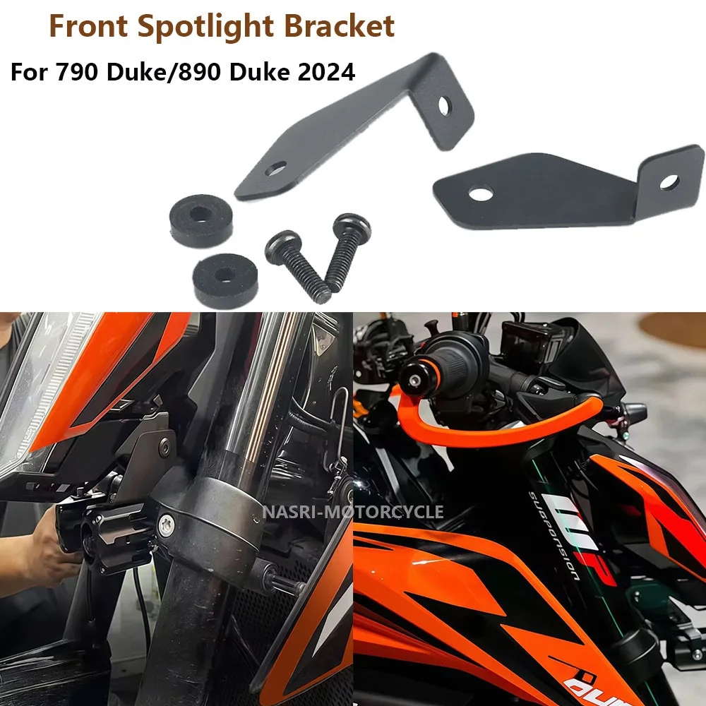 

Motorcycle Accessories Front Spotlight Mount Holder Fog Lights Hidden Installation Bracket Stand For 790 Duke 890 Duke 2024