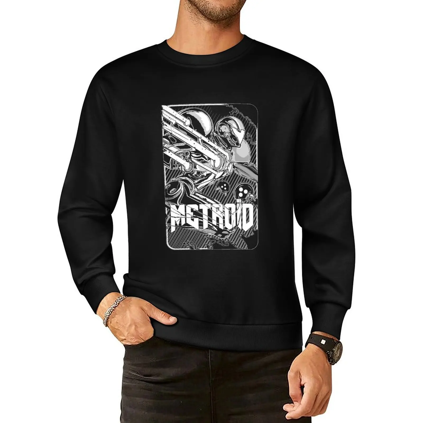 

Metroid Pullover Hoodie winter clothes men wear men's coat graphic sweatshirts