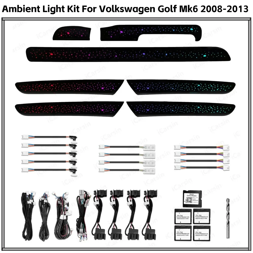 

Dynamic RHD Ambient Light for VW Golf 6 Right Hand Drive Car Interior Lighting Upgrade Accessories Kit Mk6 2008-2013