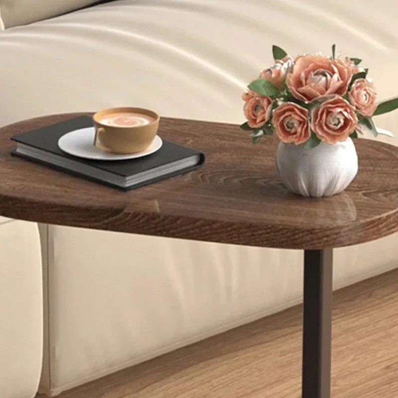 C-shaped Side Table Small Coffee Table Living Room Sofa Table Home Portable Modern Light Luxury Style Home Compact Coffee Table image 5