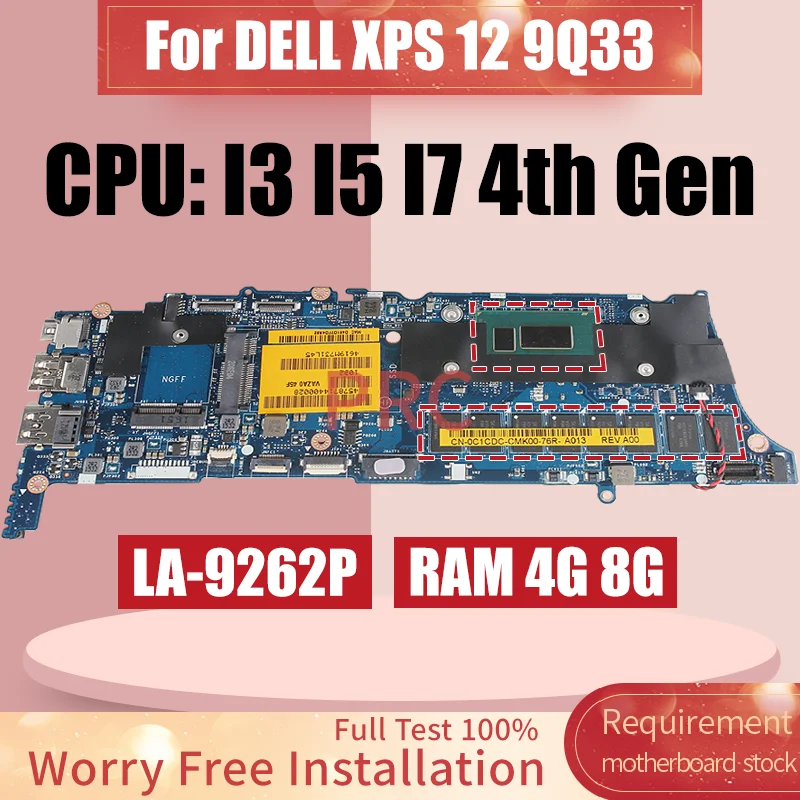 LA-9262P For DELL XPS 12 P20S - Ddr3 Ram ulasan dan harga