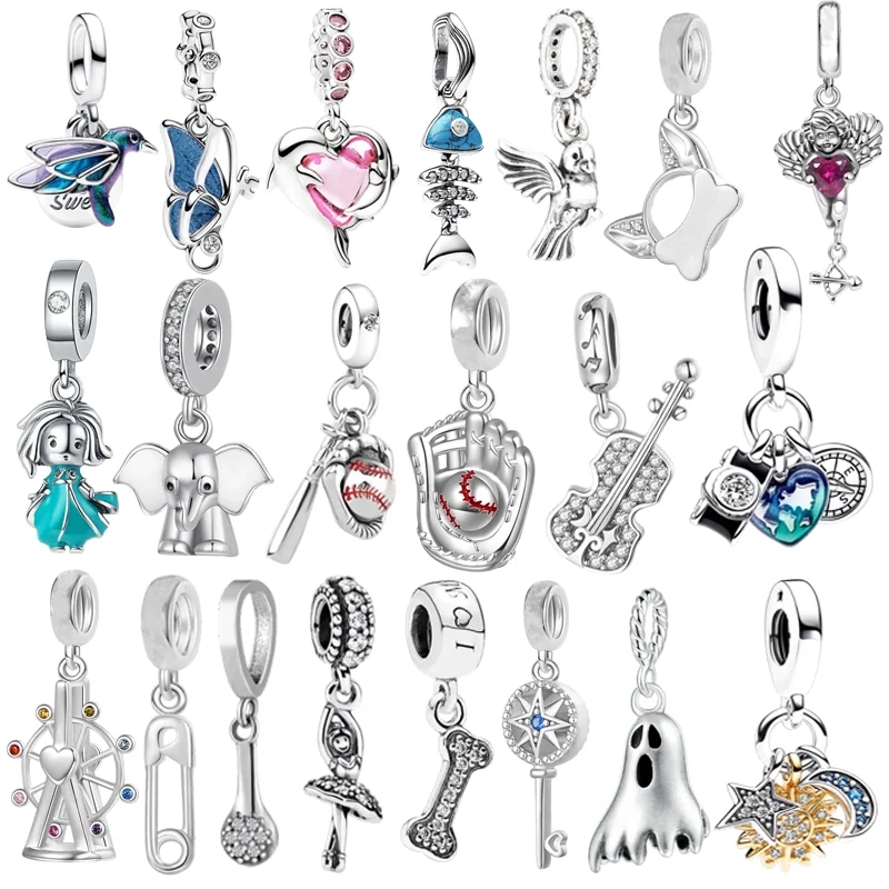 

Hot Sale Multiple series Pendants Fit Original European Sterling Silver Jewelry & DIY Making Unique Fine Bracelet Trinket Gift