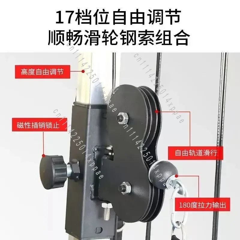 For Abdominal and Back Training Multi-function Wall Mount Fitness Trainer High Low Pull Workout Equipment